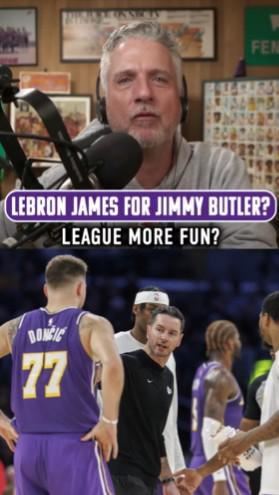 记者：湖人应用詹姆斯换巴特勒，联手库里会让詹姆斯重获新生