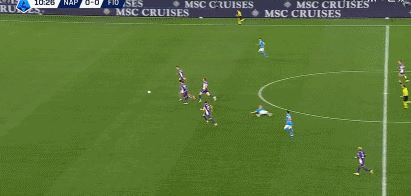 半场：那不勒斯1-0佛罗伦萨，韦尔加拉破门，迪洛伦佐伤退