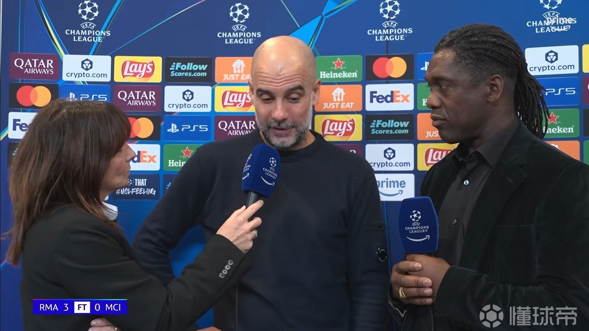 瓜迪奥拉：我们要祝贺皇马，第二回合我们会再次发起挑战